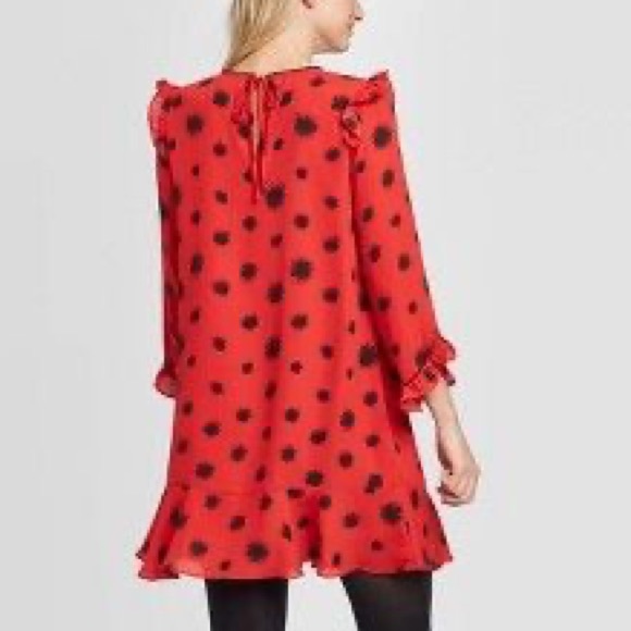 Who What Wear Ruffle Mini Dress - Picture 8 of 8